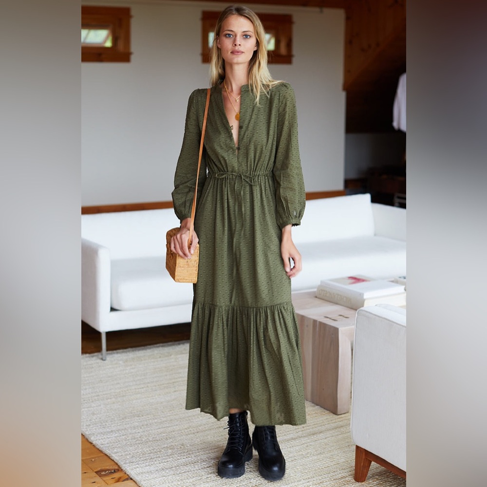 Emerson Fry Francis 3 dress in Moss India Collection